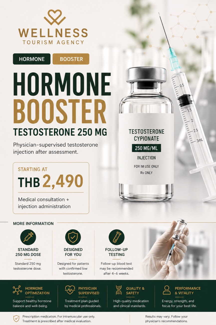 Hormone booster testosterone flyer