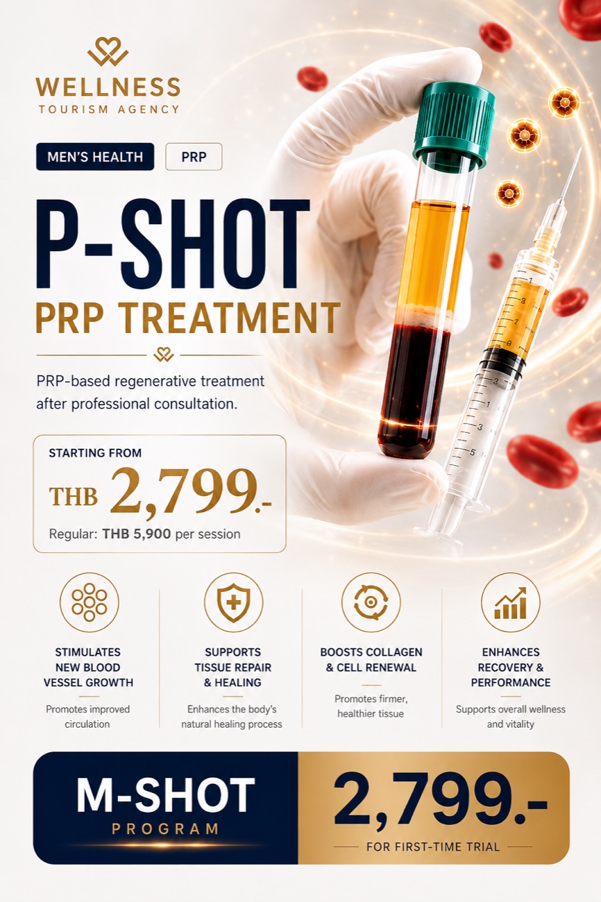 P-Shot PRP treatment flyer